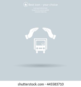 Car Insurance web icon. vector design