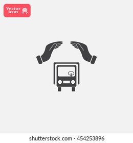 Car Insurance web icon. vector design