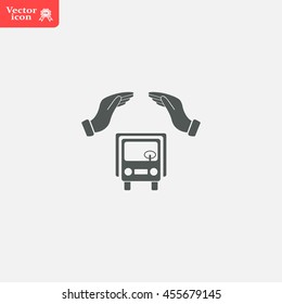 Car Insurance web icon. vector design