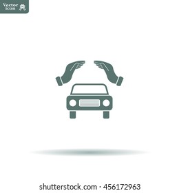 Car Insurance web icon. vector design