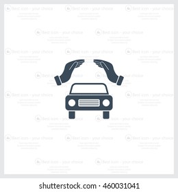 Car Insurance web icon. vector design