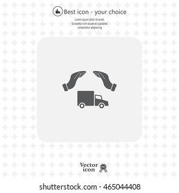 Car Insurance web icon. vector design