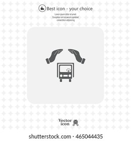 Car Insurance web icon. vector design