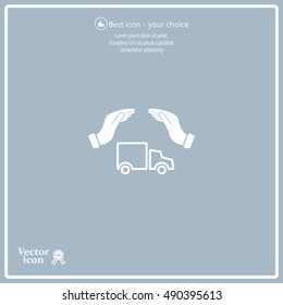 Car Insurance web icon. vector design