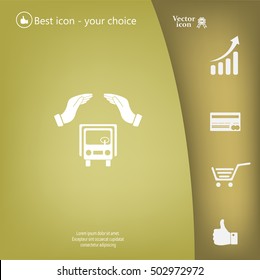 Car Insurance web icon. vector design