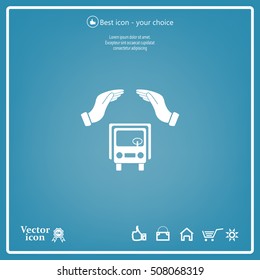 Car Insurance web icon. vector design