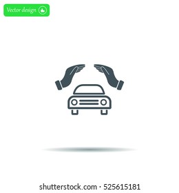 Car Insurance web icon. vector design