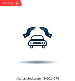 Car Insurance web icon. vector design