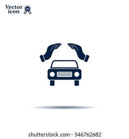 Car Insurance web icon. vector design