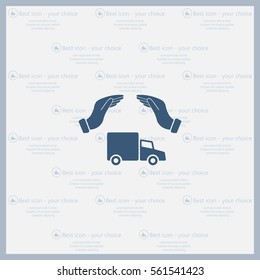 Car Insurance web icon. vector design