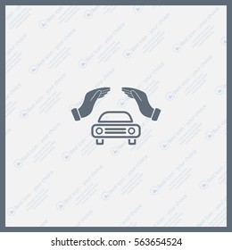 Car Insurance web icon. vector design