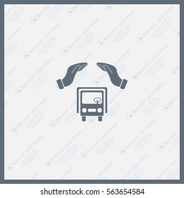 Car Insurance web icon. vector design