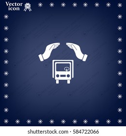 Car Insurance web icon. vector design