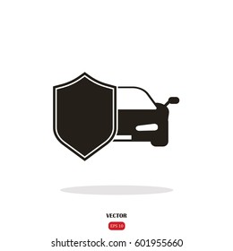 Car Insurance web icon. vector design