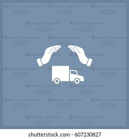 Car Insurance web icon. vector design
