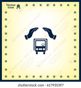 Car Insurance web icon. vector design