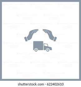 Car Insurance web icon. vector design