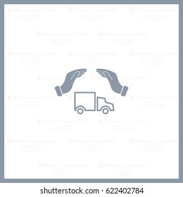 Car Insurance web icon. vector design