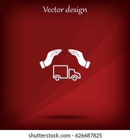 Car Insurance web icon. vector design