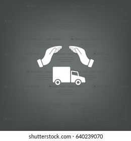 Car Insurance web icon. vector design
