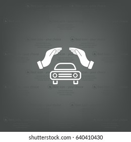 Car Insurance web icon. vector design