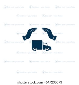 Car Insurance web icon. vector design
