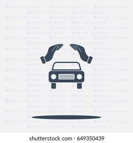 Car Insurance web icon. vector design