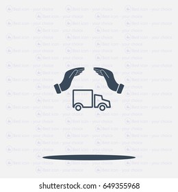 Car Insurance web icon. vector design