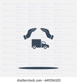 Car Insurance web icon. vector design
