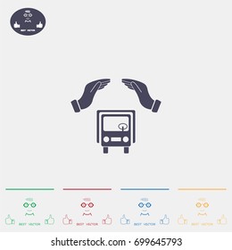 Car Insurance web icon. vector design