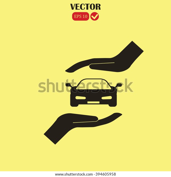Car Insurance web icon.\
vector design