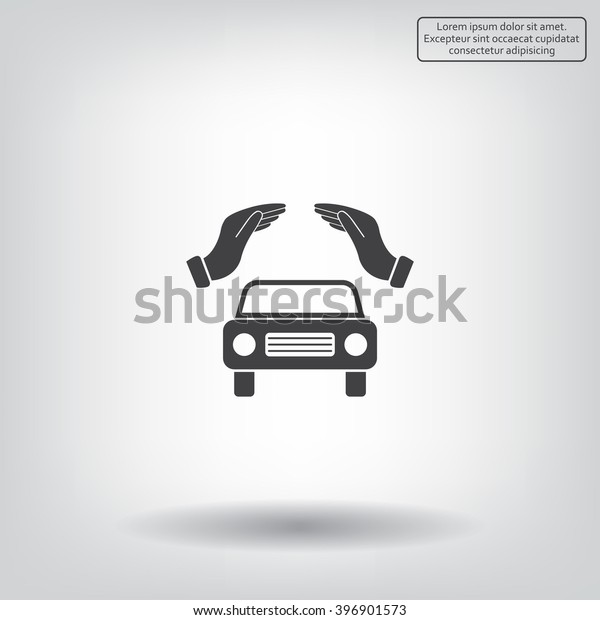 Car Insurance web icon,\
vector design