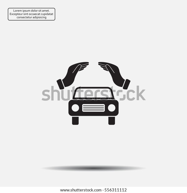 Car Insurance web icon.
vector design