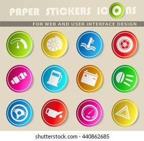 Car interface simply symbol for web icons