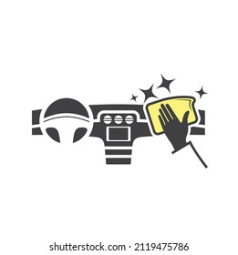 Car Interior Cleaning Services Icon, Vector Art.