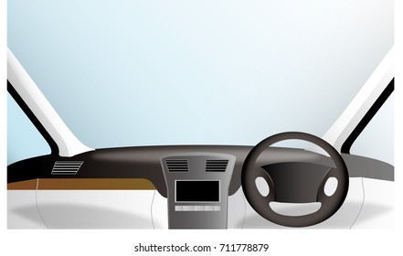 car / interior /illustration