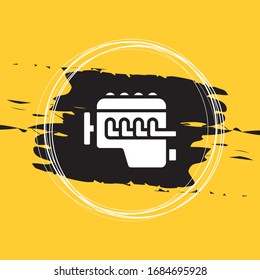 Car Internal Combustion Engine Icon, Car Engine Icon Vector Illustration Eps10