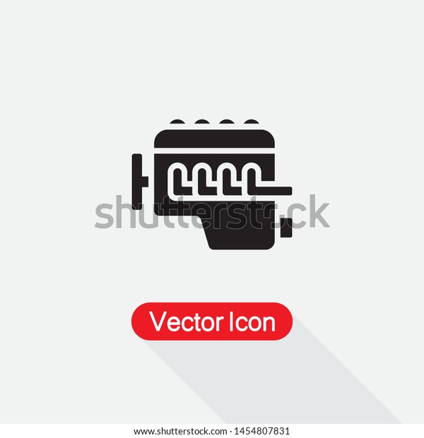 Car Internal Combustion Engine Icon,\
Car Engine Icon Vector Illustration\
Eps10
