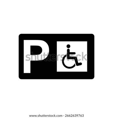 car invalid  parking  icon vector parking  sign 