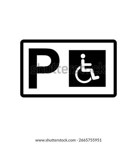 car invalid  parking  icon vector parking  sign 