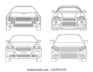 Car isolated illustration icon,Vector line, Transport icon, Auto icon, Sport car, Modern auto, Transportation concept, Line vector, Rent car