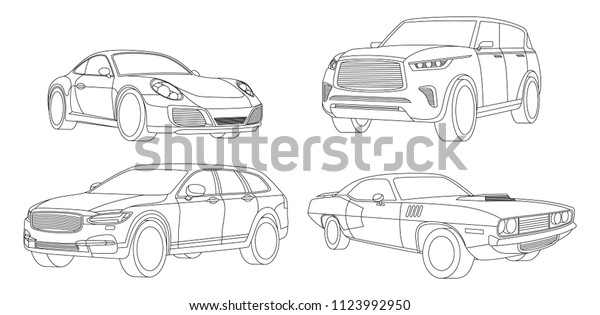 Car isolated illustration icon,Vector line, Transport\
icon, Auto icon, Sport car, Modern auto, Transportation concept,\
Line vector, Rent car