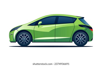 Car isolated on the background. Ready to apply to your design. Vector illustration.