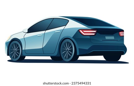 Car isolated on the background. Ready to apply to your design. Vector illustration.