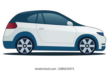Car isolated on the background. Ready to apply to your design. Vector illustration.