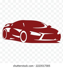 Car isolated on background.rendering - illustration