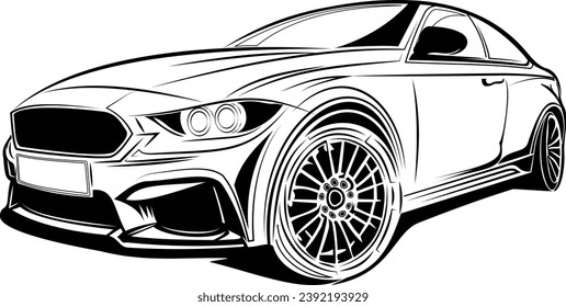 car isolated on white background 
