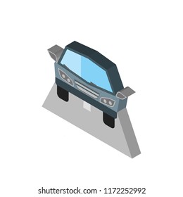 Car isometric left top view 3D icon