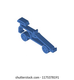 Car isometric left top view 3D icon