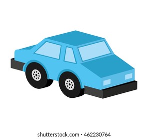 car isometric vehicle icon vector illustration design